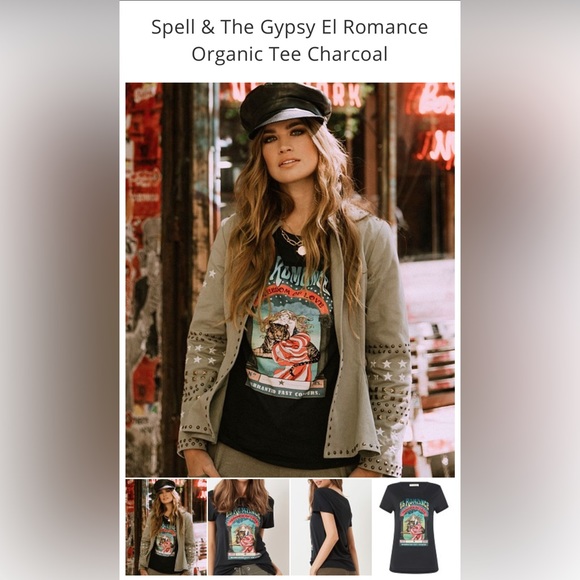 Spell Tops - Spell El Romance Tee- M